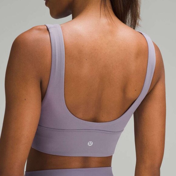 lululemon Align V-Neck Bra *Light Support, A/B Cup • Size 8 • Purple Ash - Picture 2 of 7